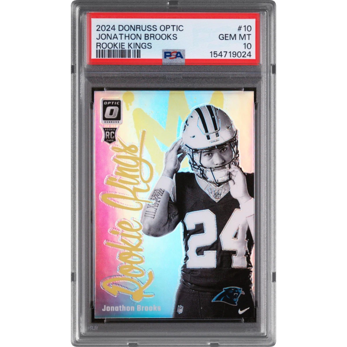 2024 Panini Donruss Optic Rookie Kings #10 Jonathon Brooks (PSA 10 GEM MINT)