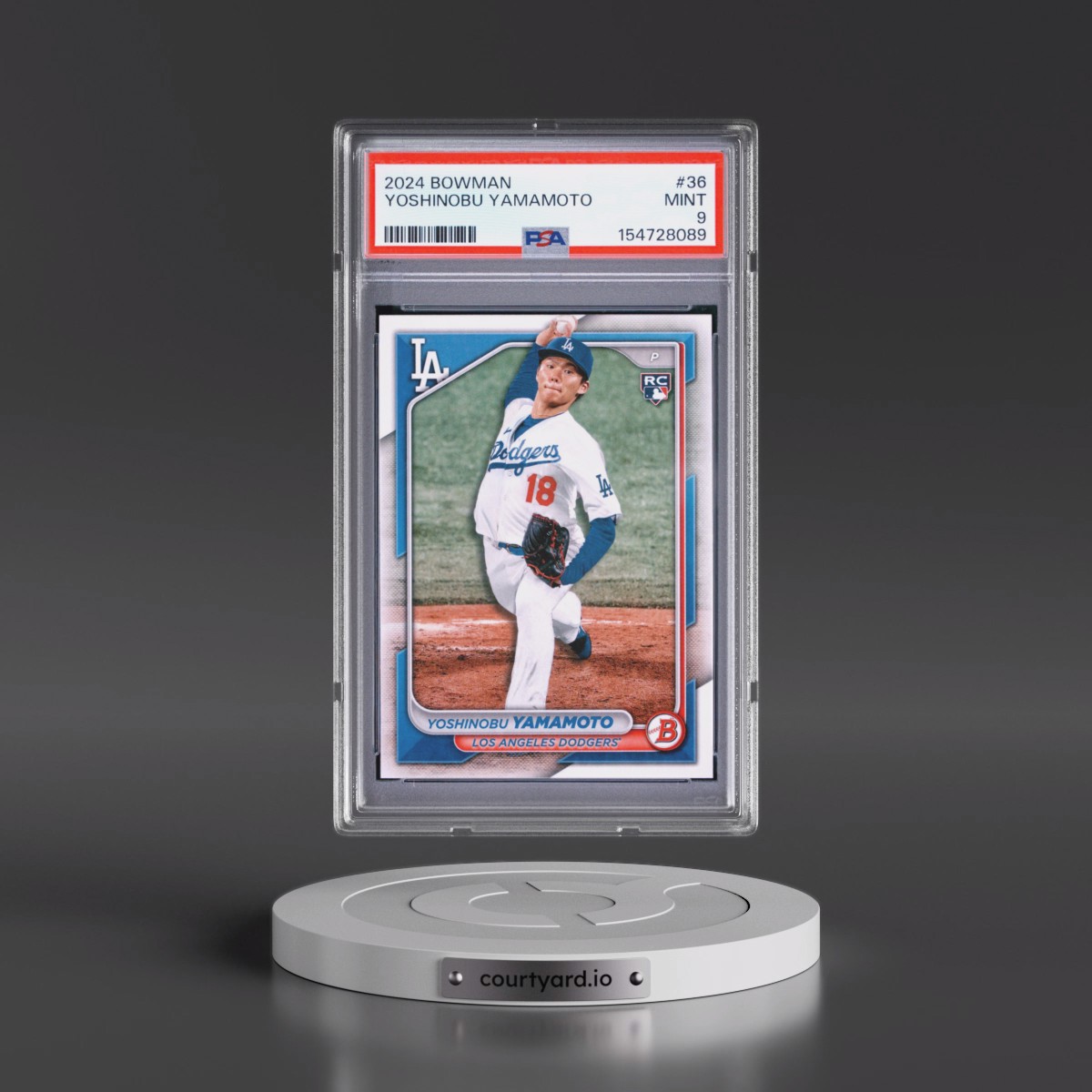 2024 Bowman #36 Yoshinobu Yamamoto (PSA 9 MINT)