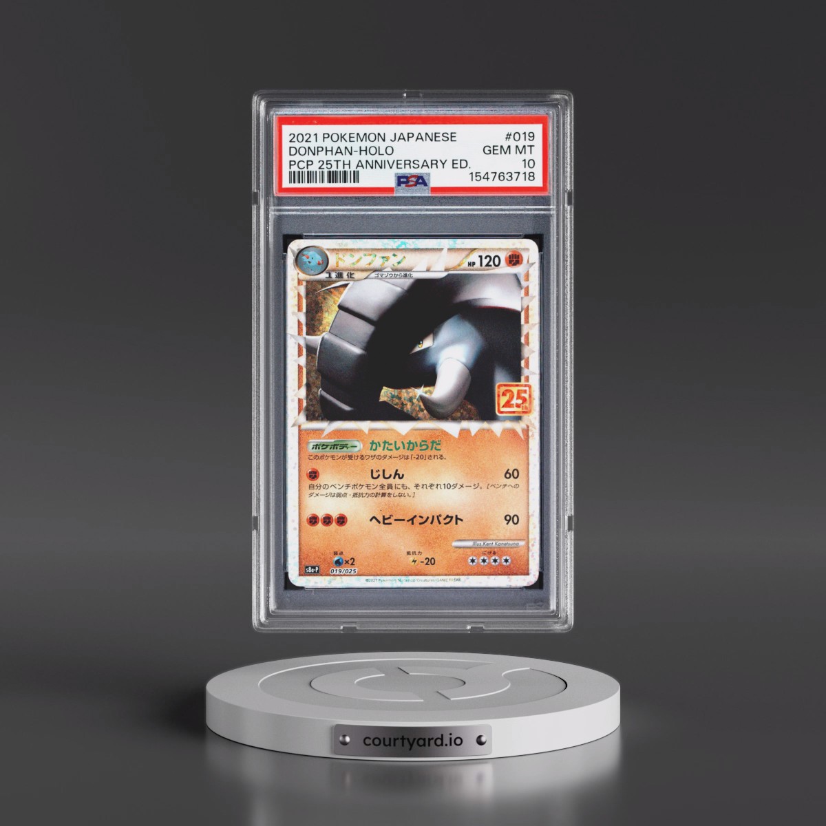 2021 Pokémon Promo Card Pack 25th Anniversary Edition #019 Donphan - Holo (PSA 10 GEM MINT)
