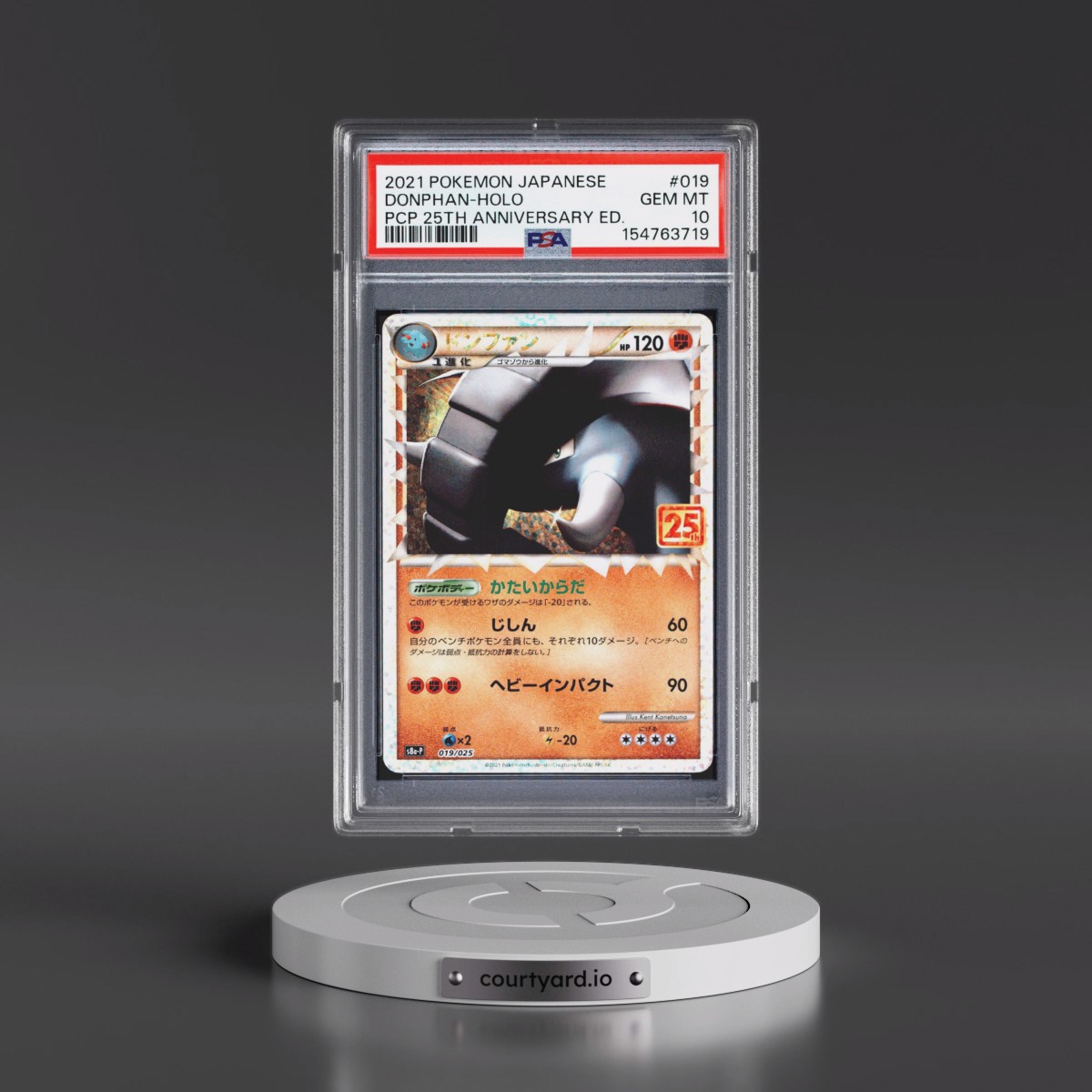 2021 Pokémon Promo Card Pack 25th Anniversary Edition #019 Donphan - Holo (PSA 10 GEM MINT)
