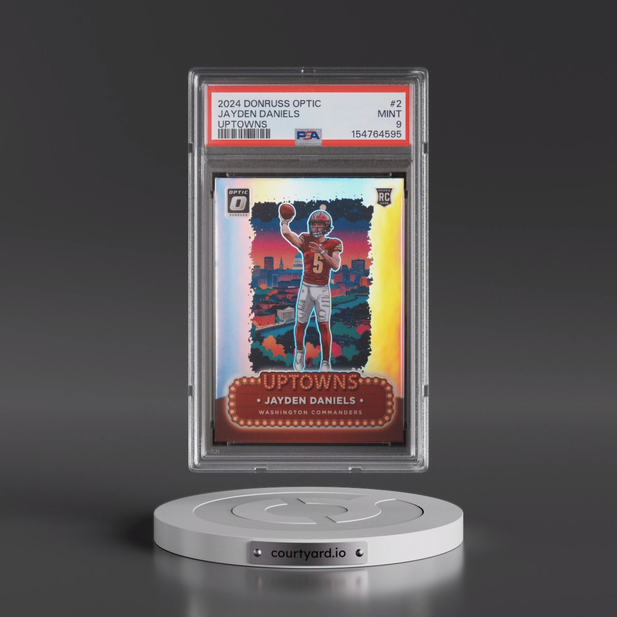2024 Panini Donruss Optic Uptowns #2 Jayden Daniels (PSA 9 MINT)