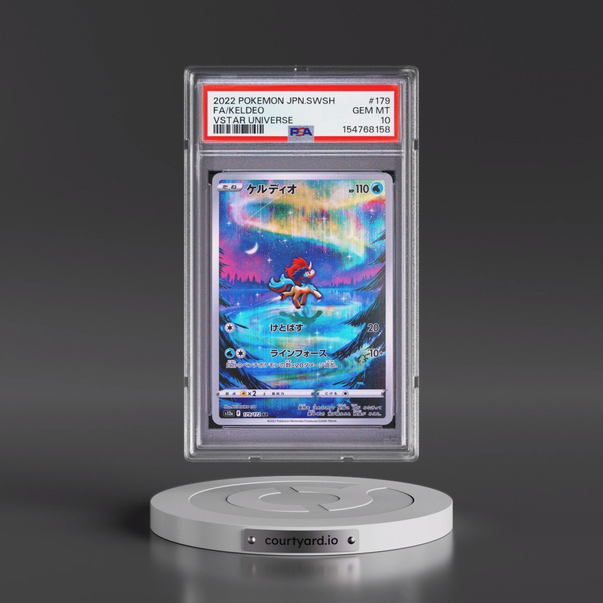 2022 Pokémon Sword & Shield Vstar Universe #179 Keldeo - Full Art (PSA 10 GEM MINT)