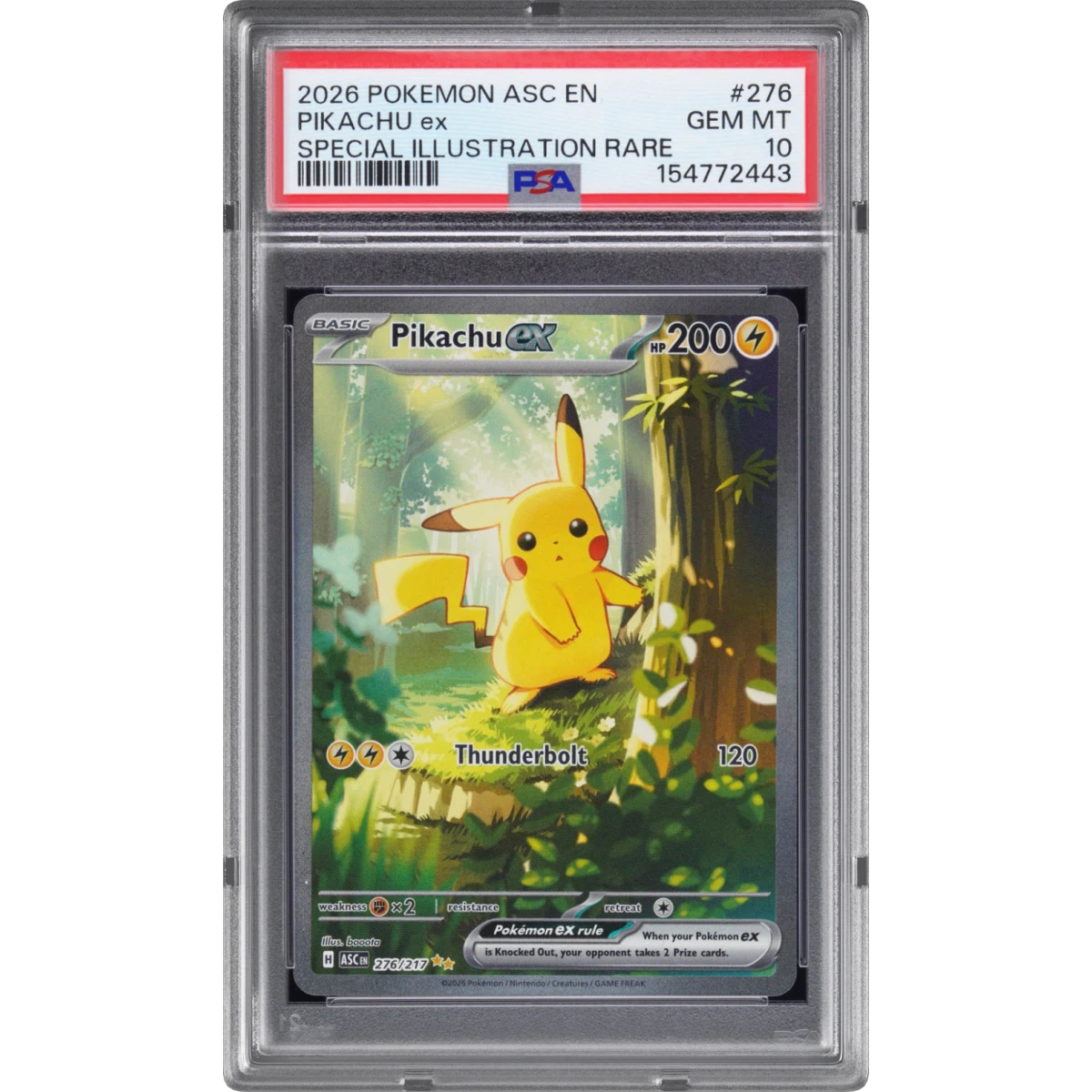 Pikachu EX card artwork