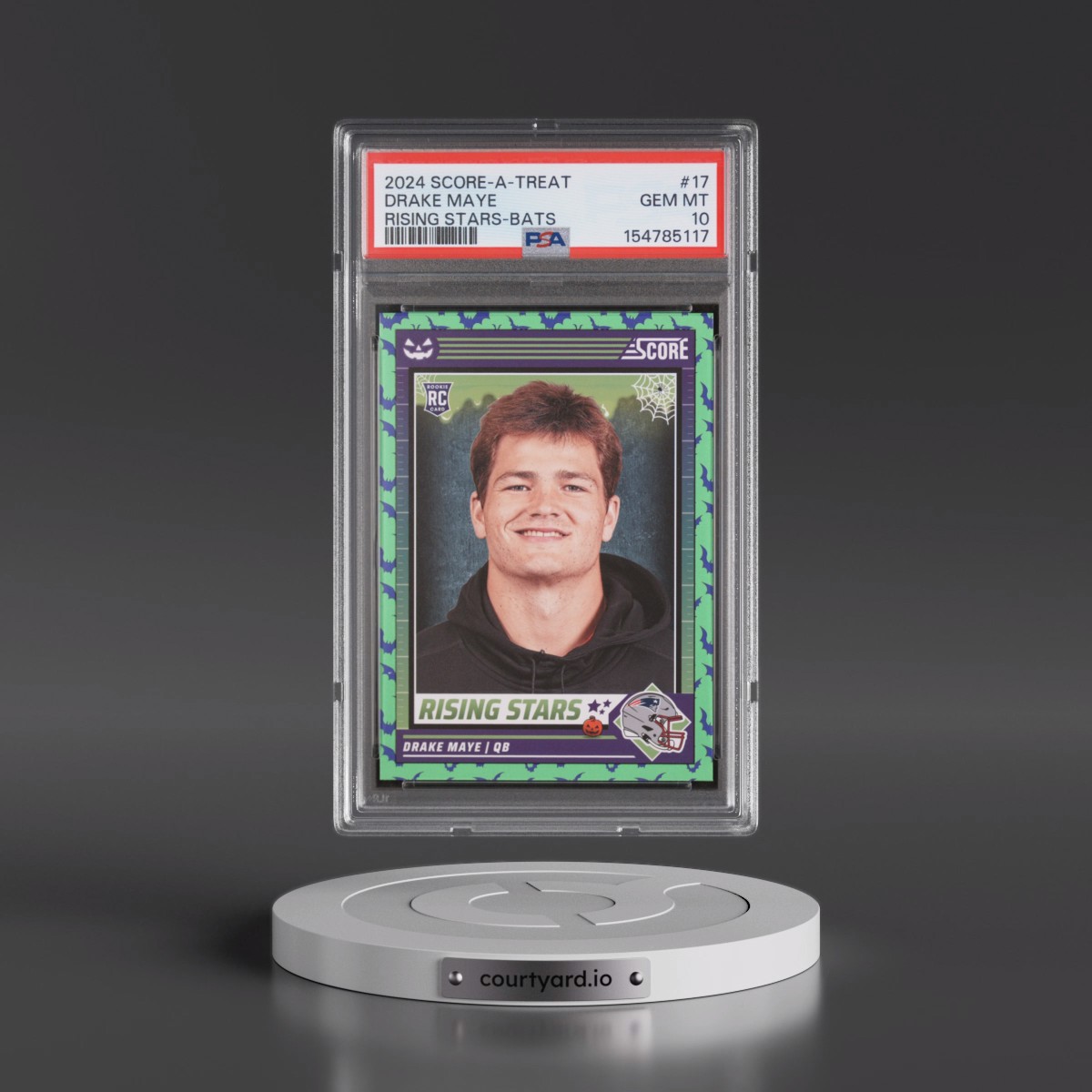 2024 Panini Score-A-Treat Rising Stars #17 Drake Maye - Bats (PSA 10 GEM MINT)