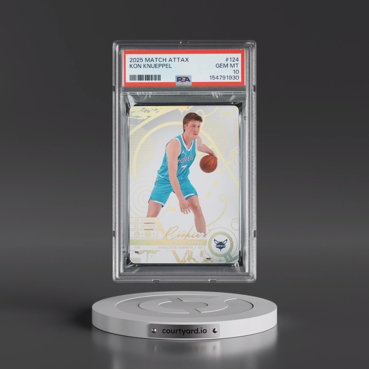 2025 Topps Match Attax #124 Kon Knueppel (PSA 10 GEM MINT)