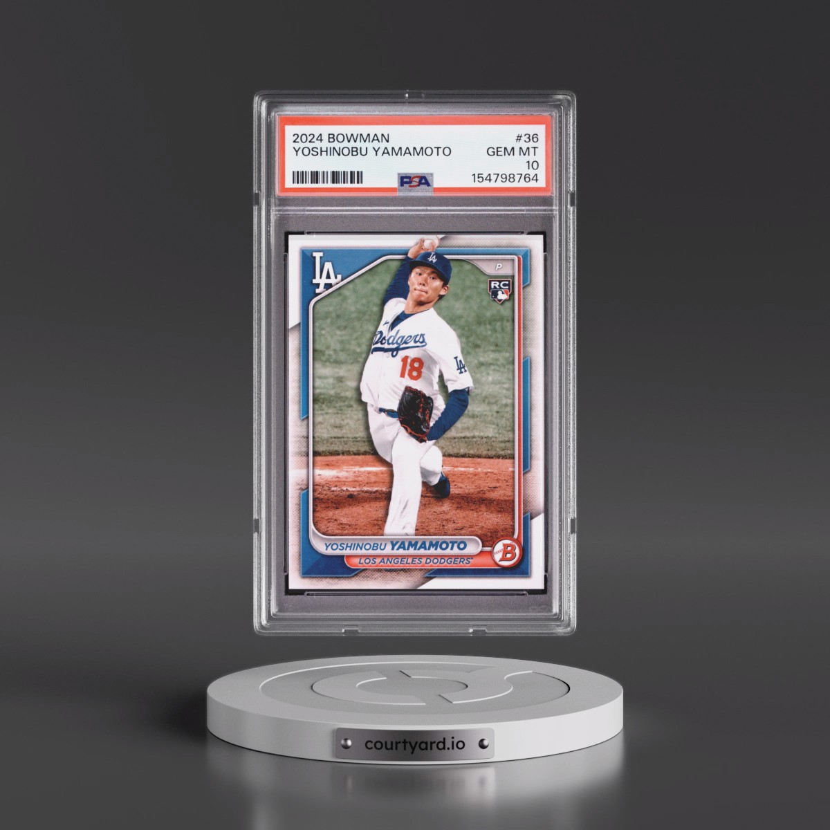 2024 Bowman #36 Yoshinobu Yamamoto (PSA 10 GEM MINT)