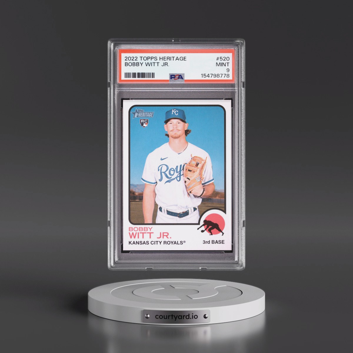2022 Topps Heritage Bobby Witt Jr. #520 PSA 9