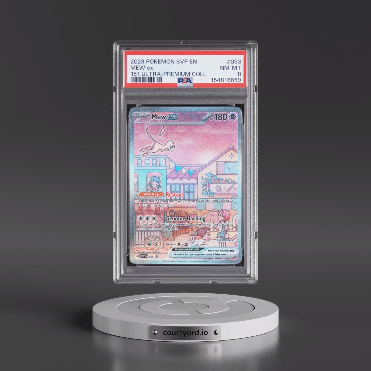 2023 Pokémon Svp EN-SV Black Star Promo #053 Mew EX - Holo 151 Ultra-Premium Collection (PSA 8 NM-MT)