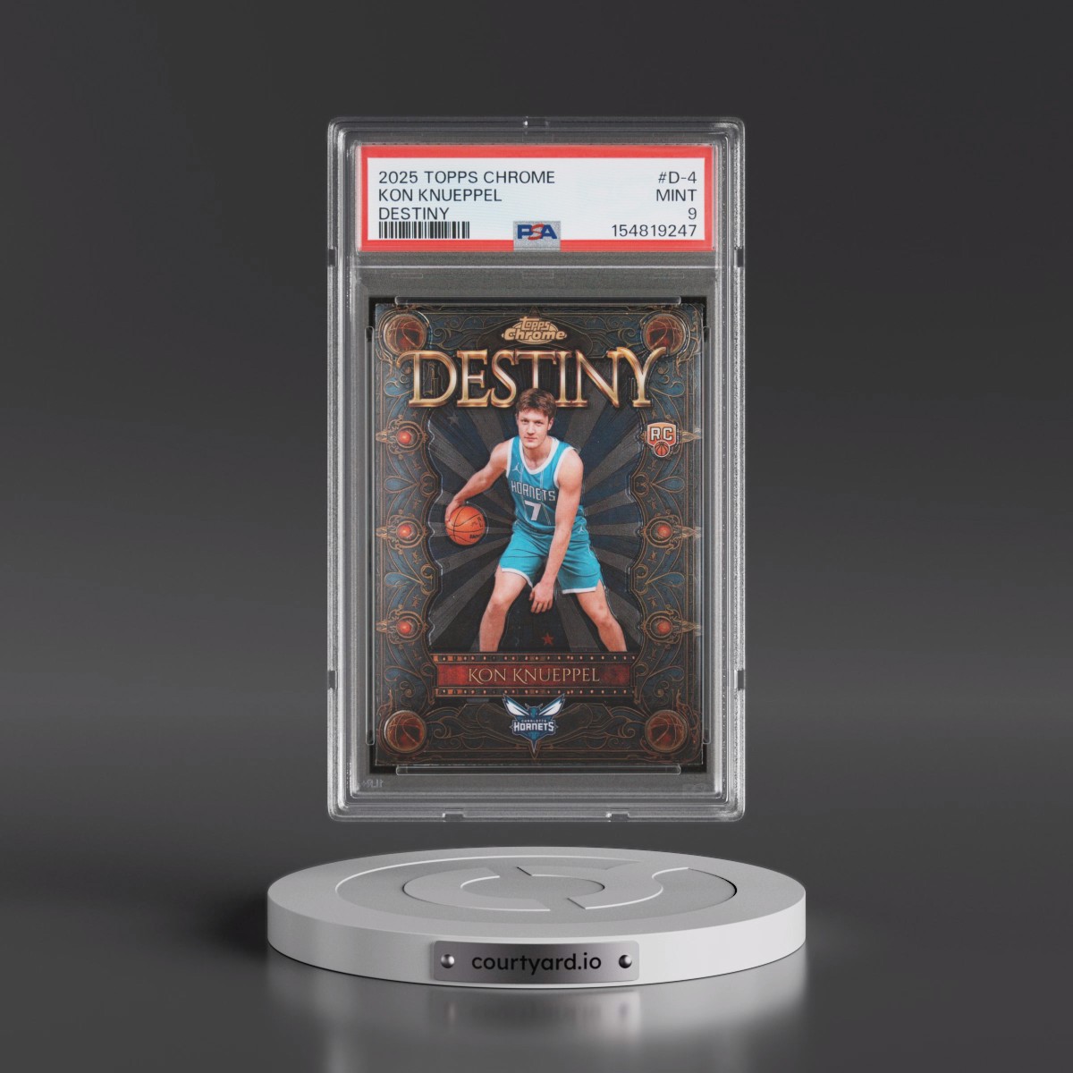 2025 Topps Chrome Destiny #D-4 Kon Knueppel (PSA 9 MINT)