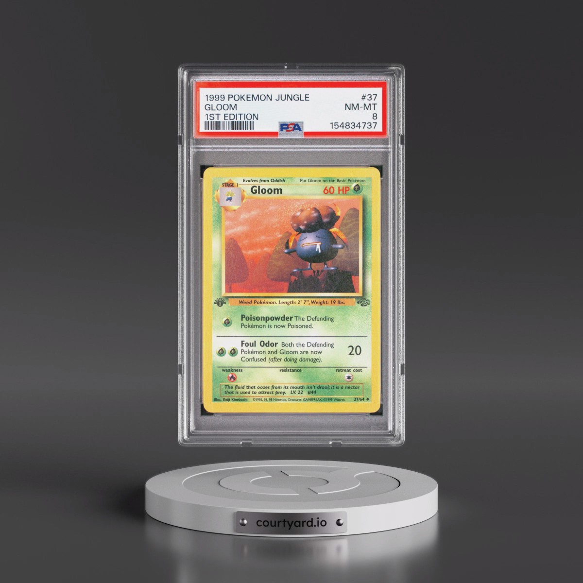 1999 Pokémon Jungle #37 Gloom - 1st Edition (PSA 8 NM-MT)