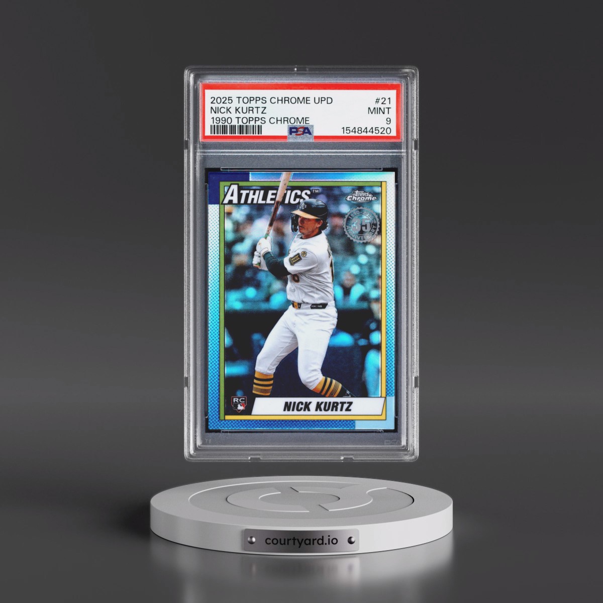 2025 Topps Chrome Update 1990 Topps Chrome #21 Nick Kurtz (PSA 9 MINT)