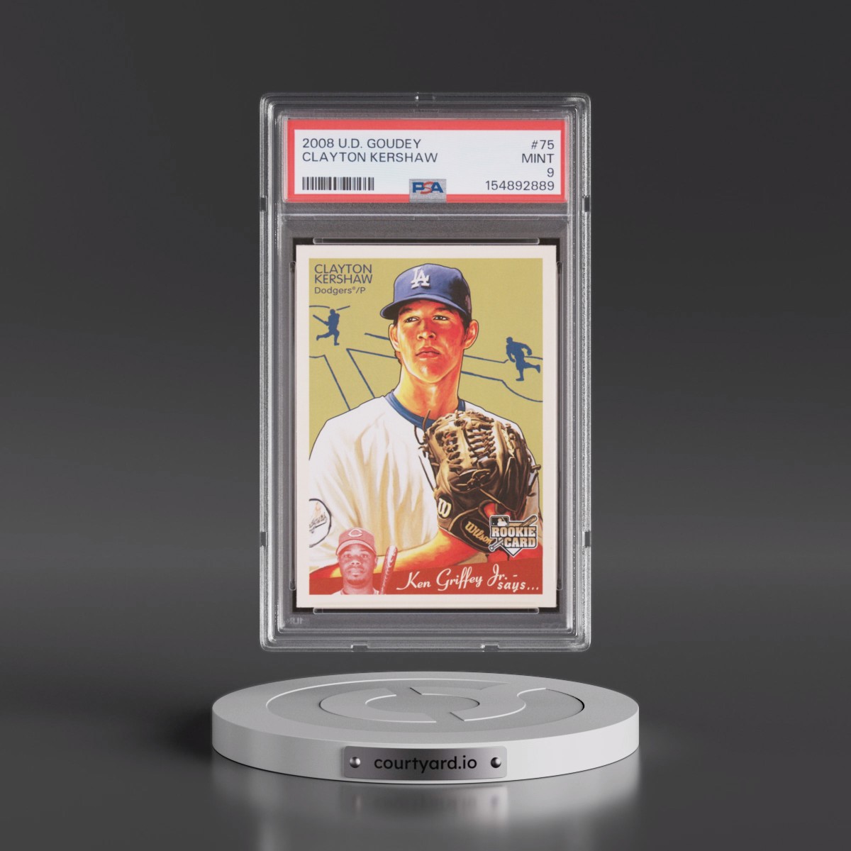 2008 Upper Deck Goudey #75 Clayton Kershaw (PSA 9 MINT)
