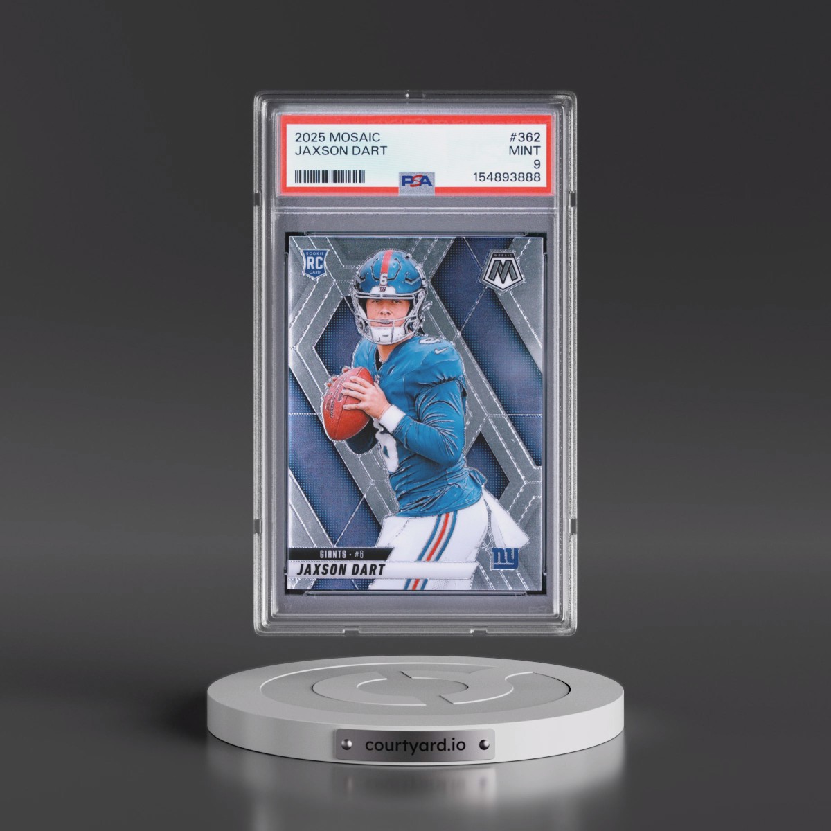 2025 Panini Mosaic #362 Jaxson Dart (PSA 9 MINT)