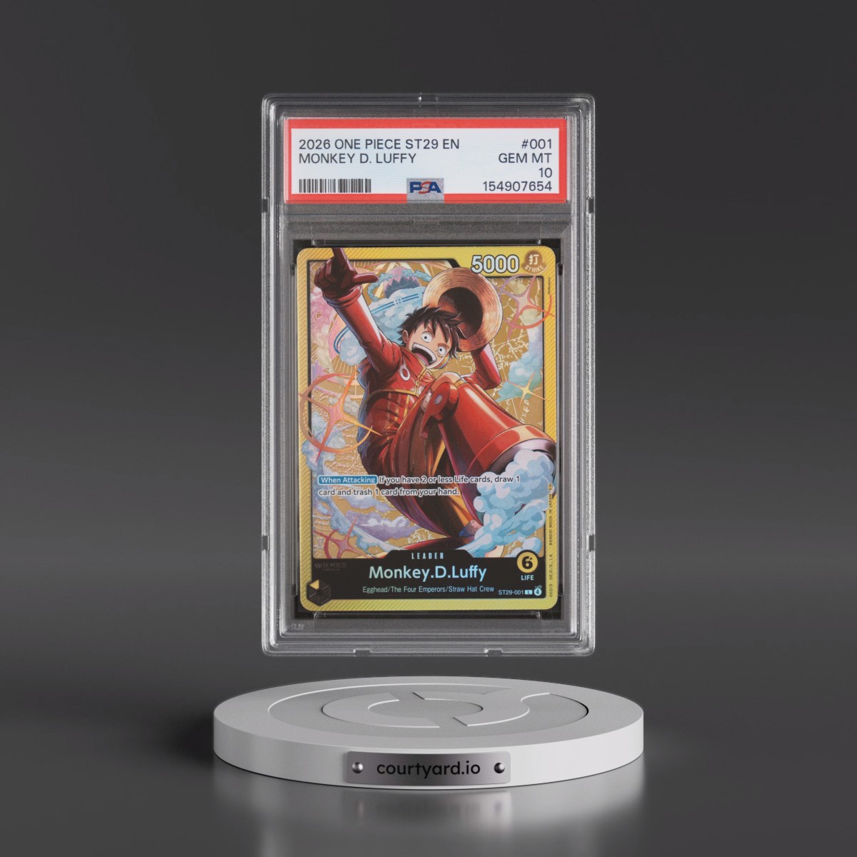 2026 One Piece Starter Deck ST29-Egghead #001 Monkey D. Luffy (PSA 10 GEM MINT)