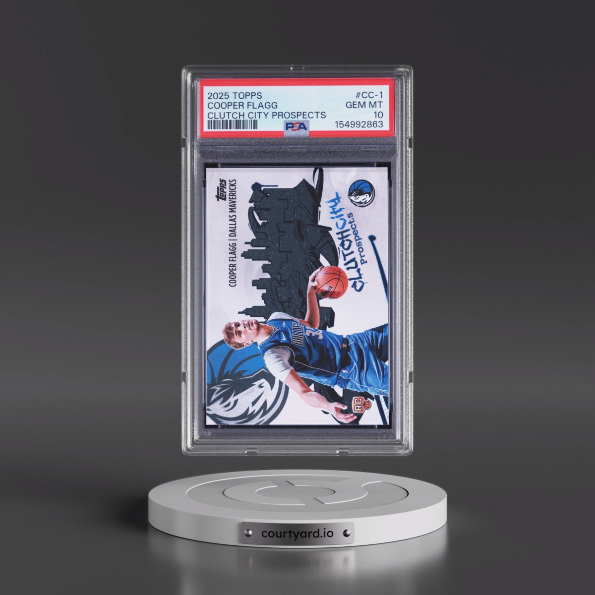 2025 Topps Clutch City Prospects #CC-1 Cooper Flagg (PSA 10 GEM MINT)