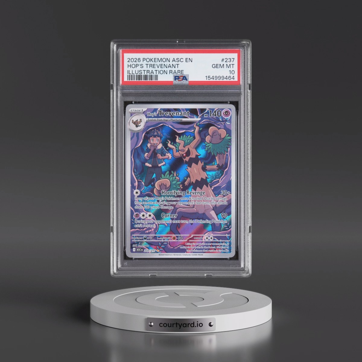 2026 Pokémon Asc EN-Ascended Heroes #237 Hop's Trevenant - Illustration Rare (PSA 10 GEM MINT)