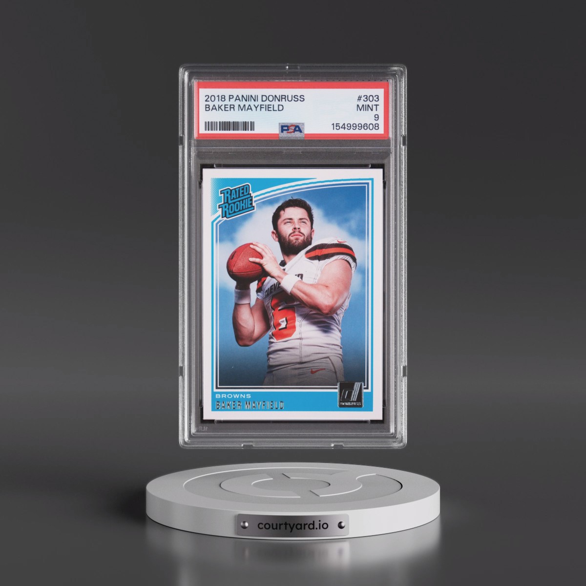 2018 Panini Donruss #303 Baker Mayfield (PSA 9 MINT)