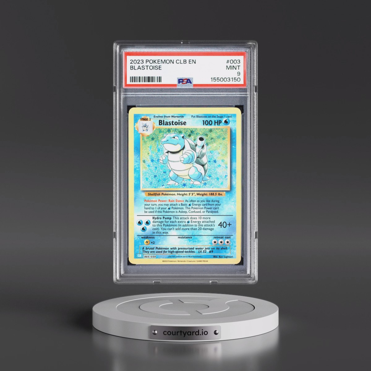 2023 pokemon clb-trading card game classic blastoise Blastoise (003) 2023 Pokemon Japanese Clk-Trading Card Game Classic  Blastoise & Suicune EX Deck
