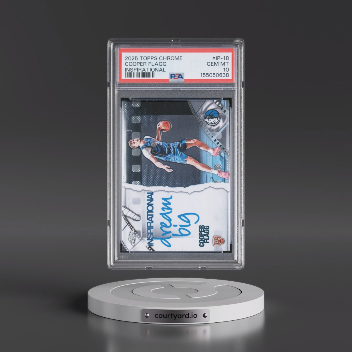 2025 Topps Chrome Inspirational #IP-18 Cooper Flagg (PSA 10 GEM MINT)