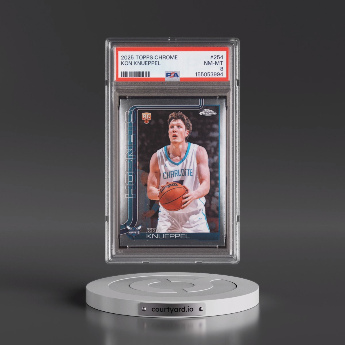 2025 Topps Chrome #254 Kon Knueppel (PSA 8 NM-MT)