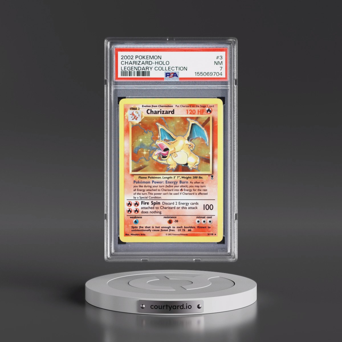 2002 Pokémon Legendary Collection Charizard - Holo #3 PSA 7