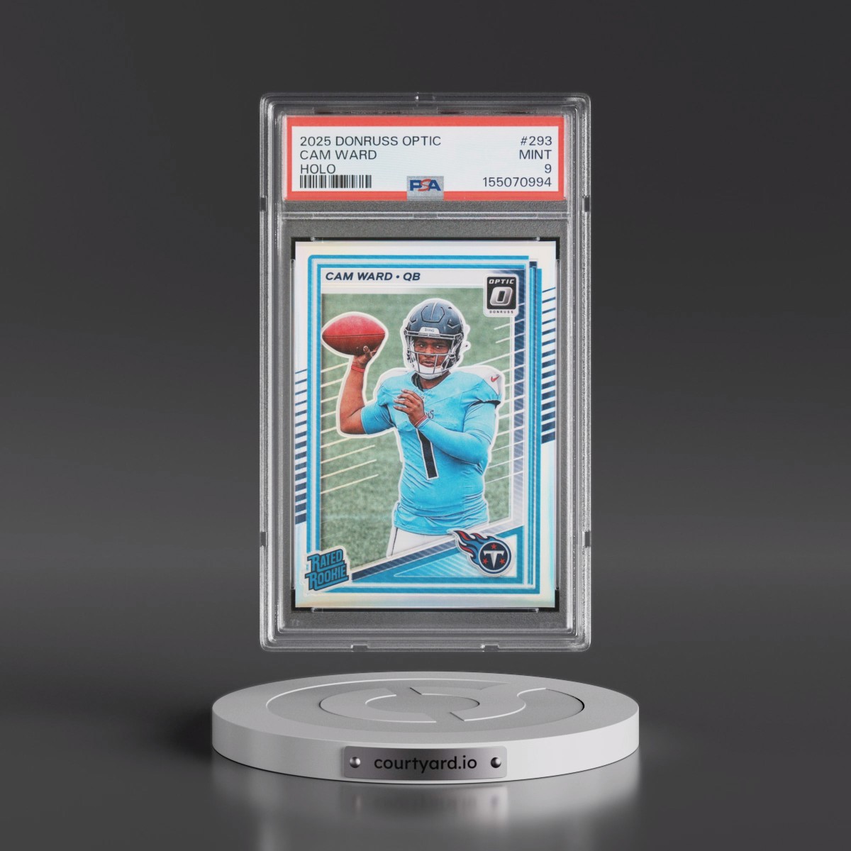 2025 Panini Donruss Optic #293 Cam Ward - Holo (PSA 9 MINT)