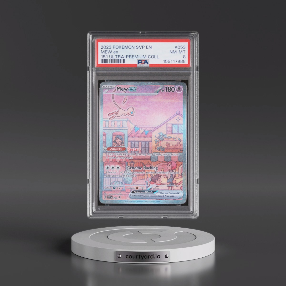 2023 Pokémon Svp EN-SV Black Star Promo #053 Mew EX - Holo 151 Ultra-Premium Collection (PSA 8 NM-MT)
