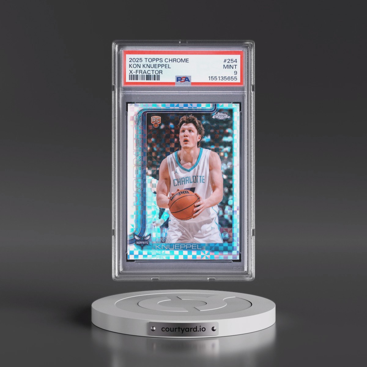2025 Topps Chrome #254 Kon Knueppel - X-Fractor (PSA 9 MINT)