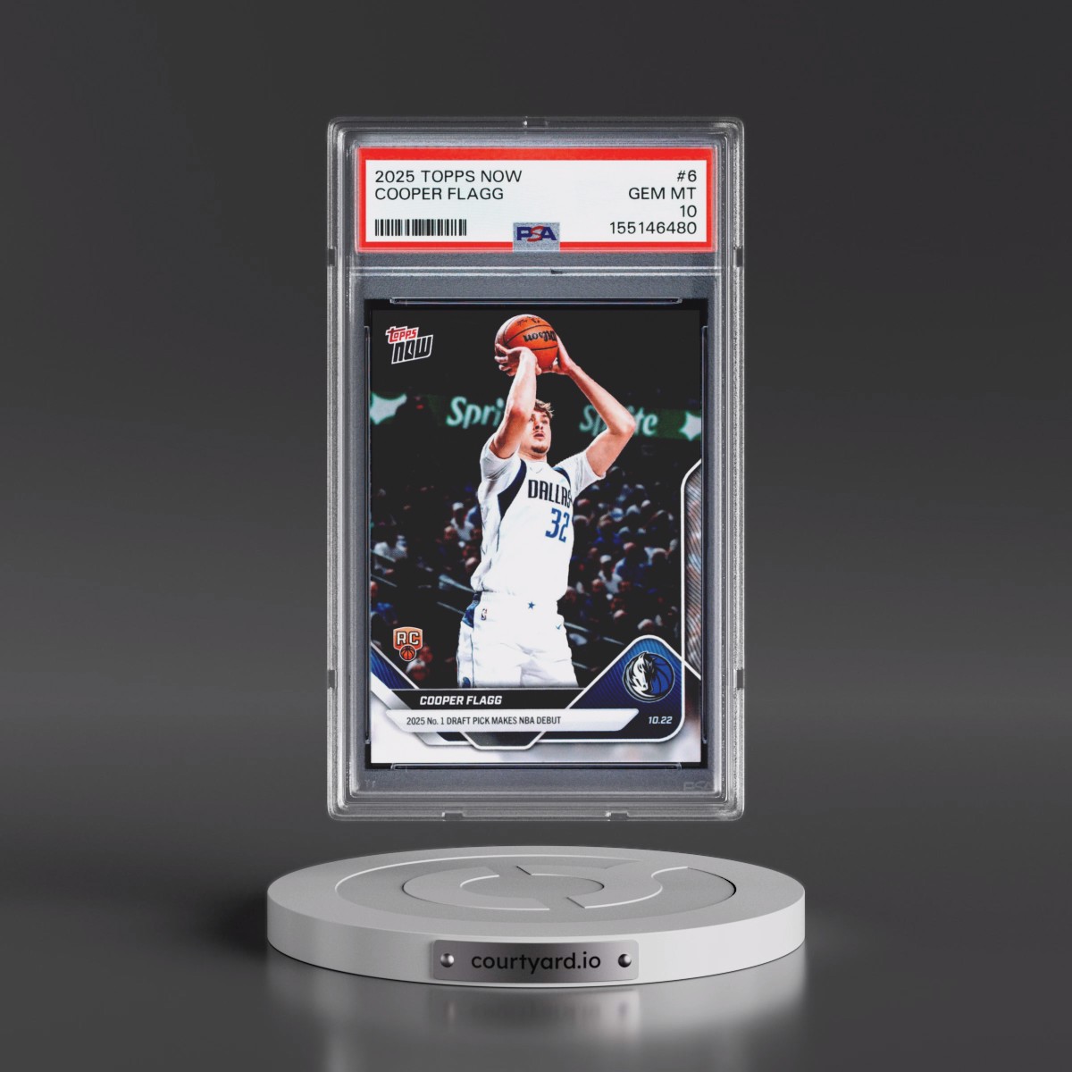 2025 Topps Now #6 Cooper Flagg (PSA 10 GEM MINT)