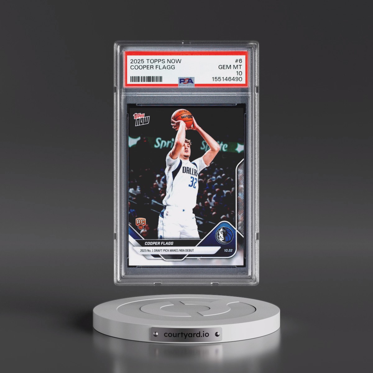 2025 Topps Now #6 Cooper Flagg (PSA 10 GEM MINT)