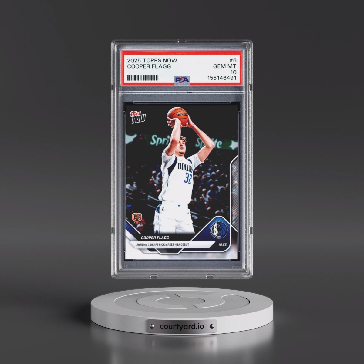 2025 Topps Now #6 Cooper Flagg (PSA 10 GEM MINT)