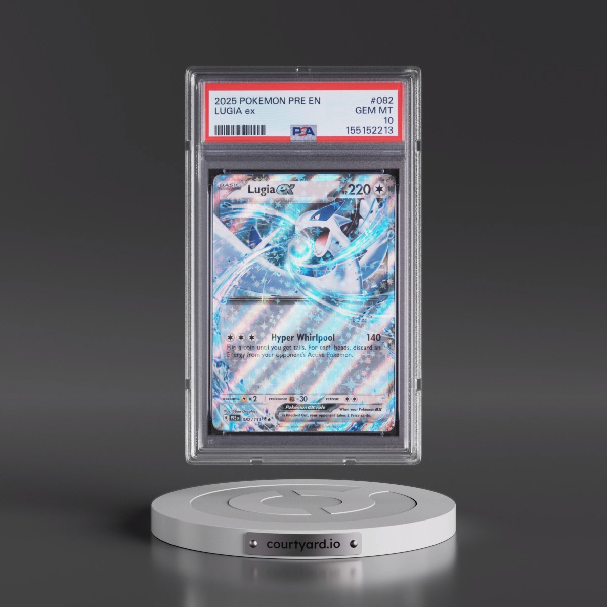 2025 Pokémon Pre EN-Prismatic Evolutions Lugia EX - Holo #082 PSA 10
