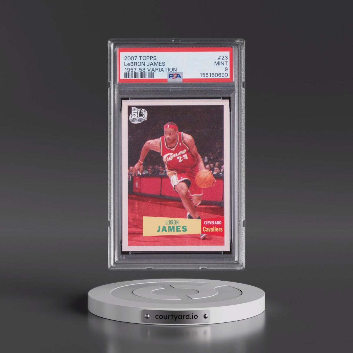 2007 Topps #23 LeBron James - 1957-58 Variation (PSA 9 MINT)