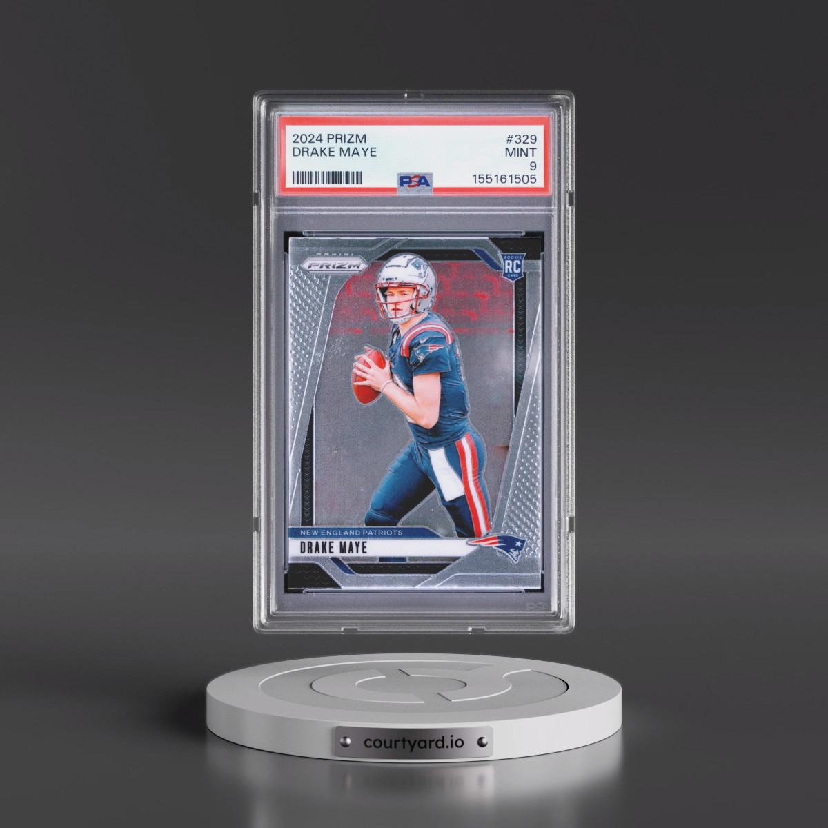 2024 Panini Prizm #329 Drake Maye (PSA 9 MINT)