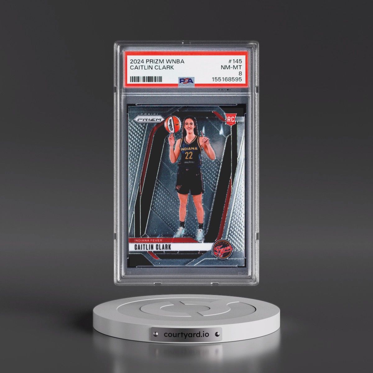 2024 Panini Prizm WNBA #145 Caitlin Clark (PSA 8 NM-MT)