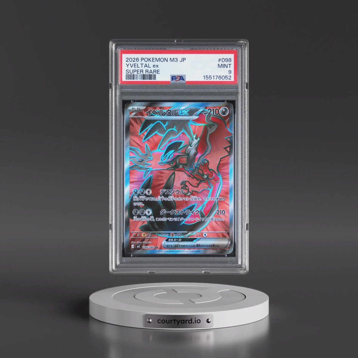 2026 Pokémon M3-Nullifying Zero #098 Yveltal EX - Holo Super Rare (PSA 9 MINT)