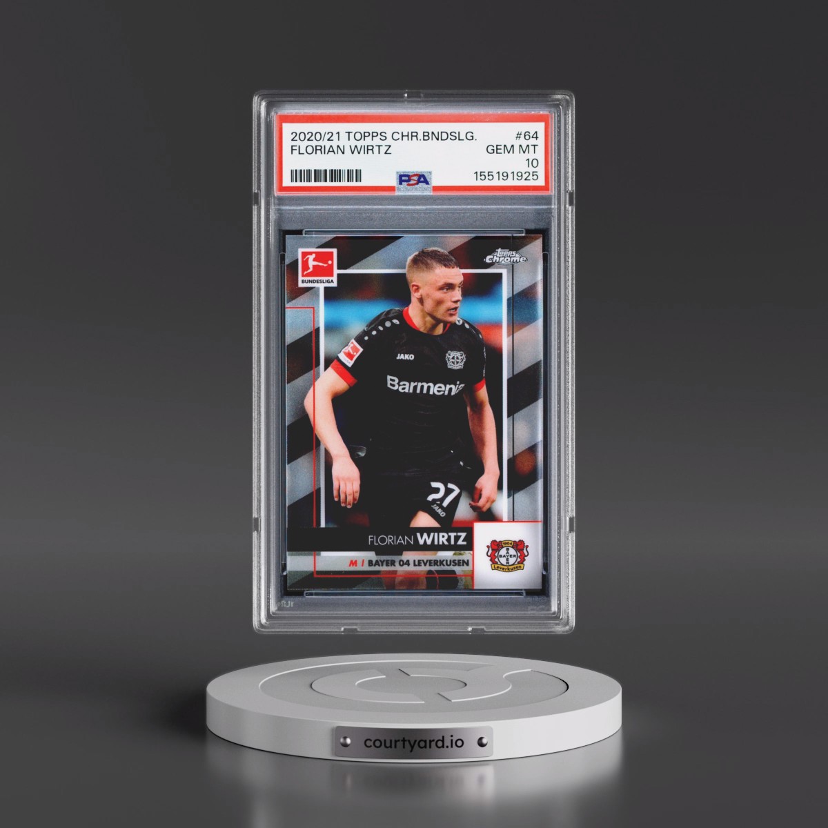 2020 Topps Chrome Bundesliga #64 Florian Wirtz (PSA 10 GEM MINT)