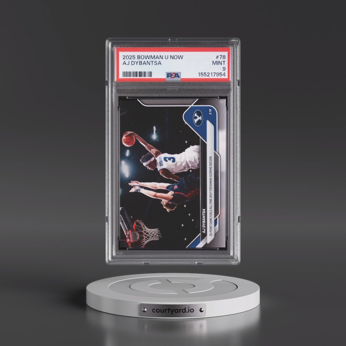 2025 Bowman U Now #78 AJ Dybantsa (PSA 9 MINT)