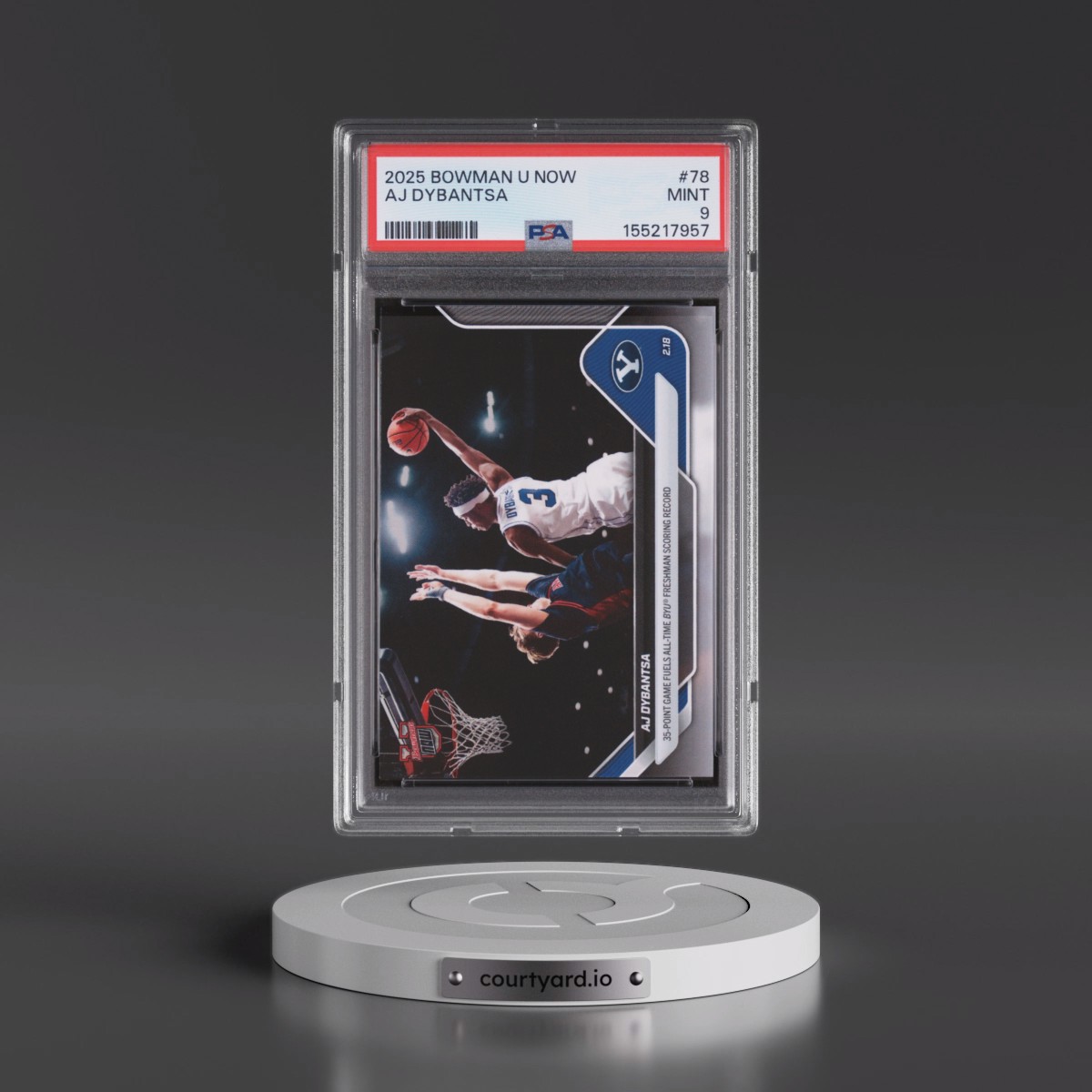 2025 Bowman U Now #78 AJ Dybantsa (PSA 9 MINT)