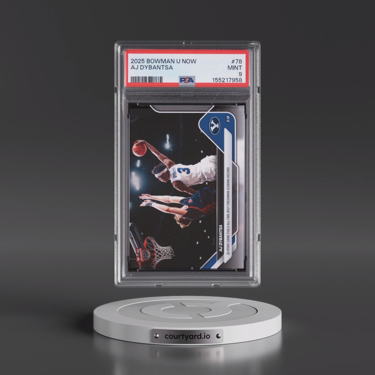 2025 Bowman U Now #78 AJ Dybantsa (PSA 9 MINT)