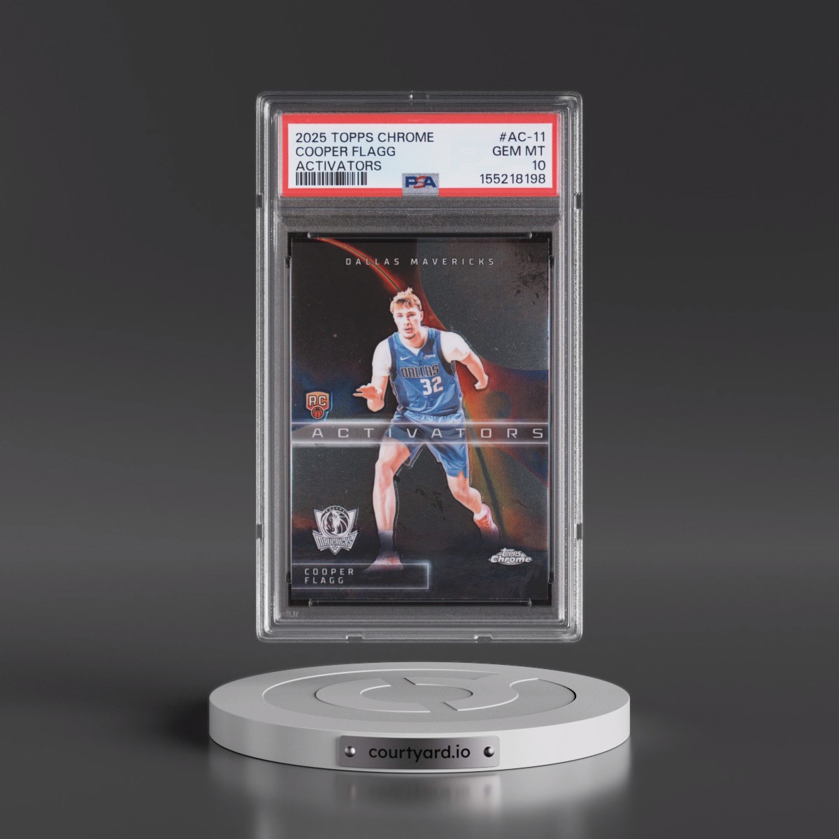 2025 Topps Chrome Activators #AC-11 Cooper Flagg (PSA 10 GEM MINT)