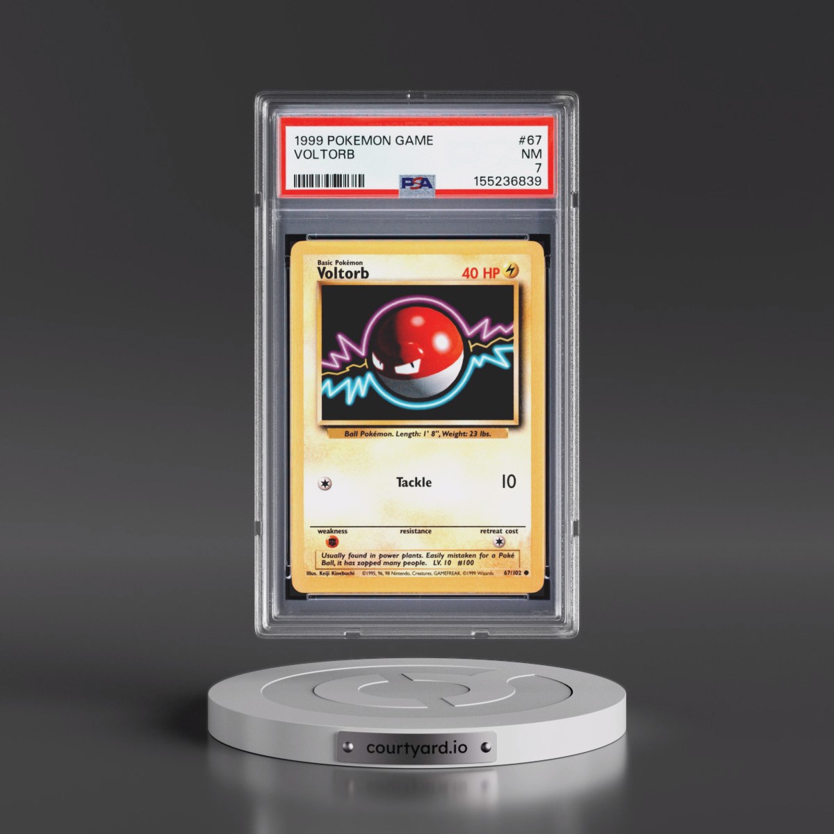 1999 Pokémon Game #67 Voltorb (PSA 7 NM)