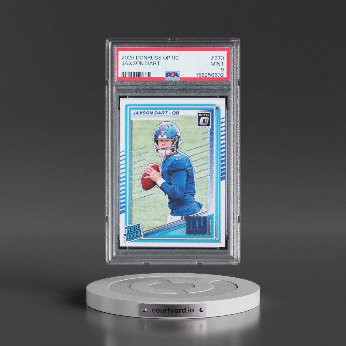 2025 Panini Donruss Optic #273 Jaxson Dart (PSA 9 MINT)