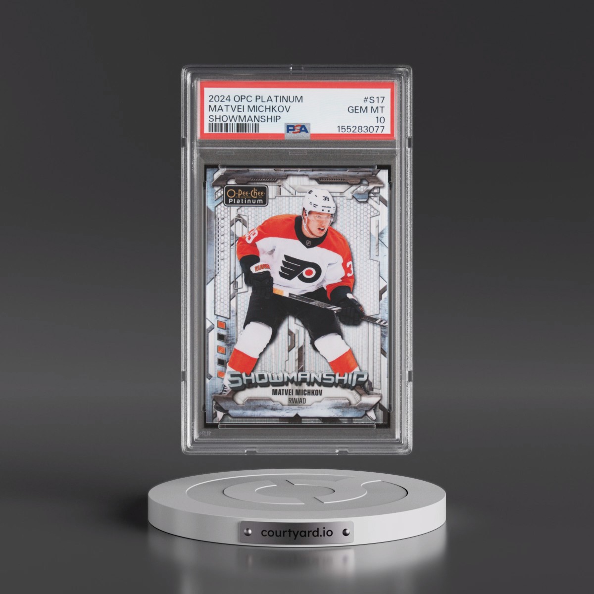 2024 Upper Deck O-Pee-Chee Platinum Showmanship Matvei Michkov #S17 PSA 10