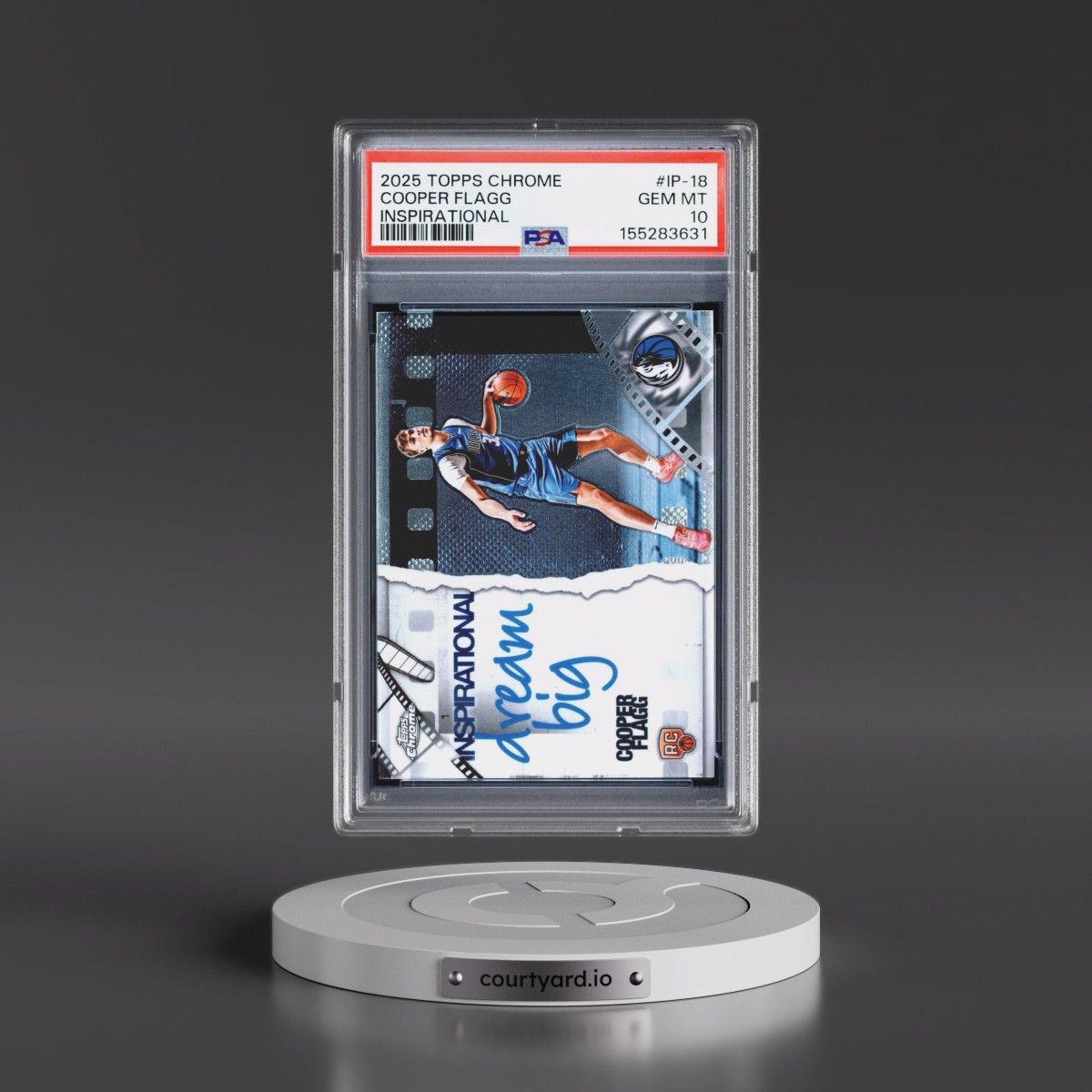 2025 Topps Chrome Inspirational #IP-18 Cooper Flagg (PSA 10 GEM MINT)
