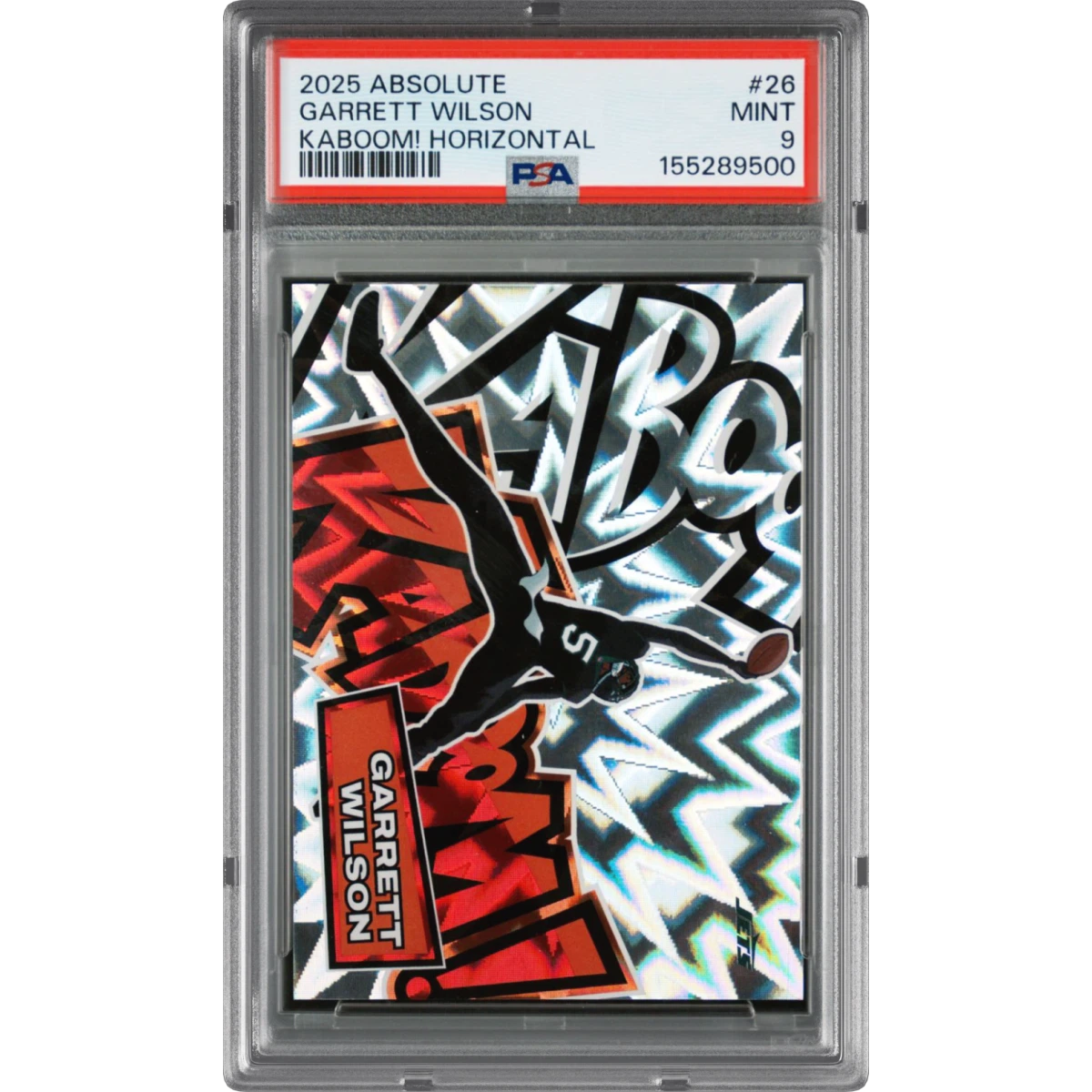 2025 Panini Absolute Kaboom! Horizontal #26 Garrett Wilson (PSA 9 MINT)