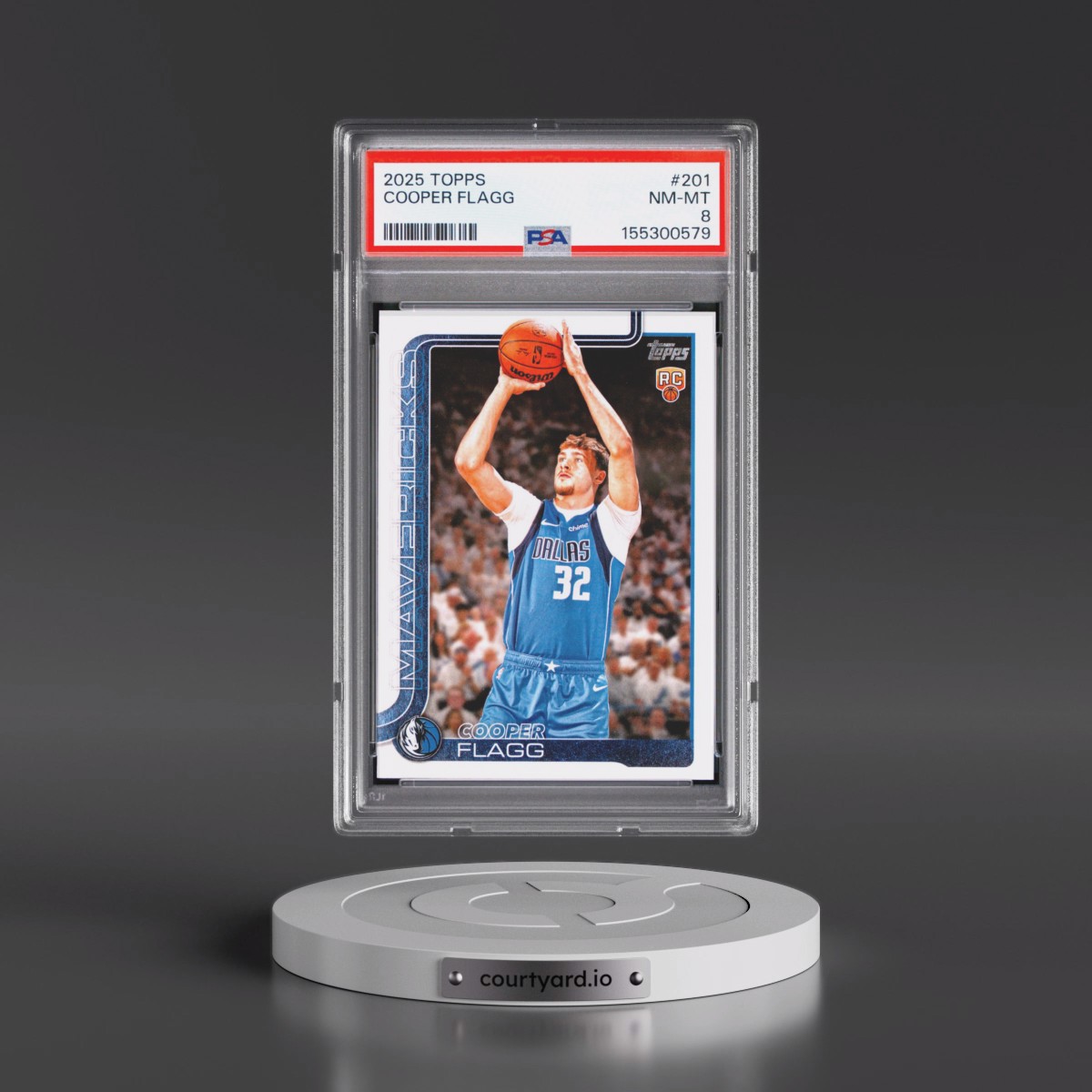2025 Topps #201 Cooper Flagg (PSA 8 NM-MT)