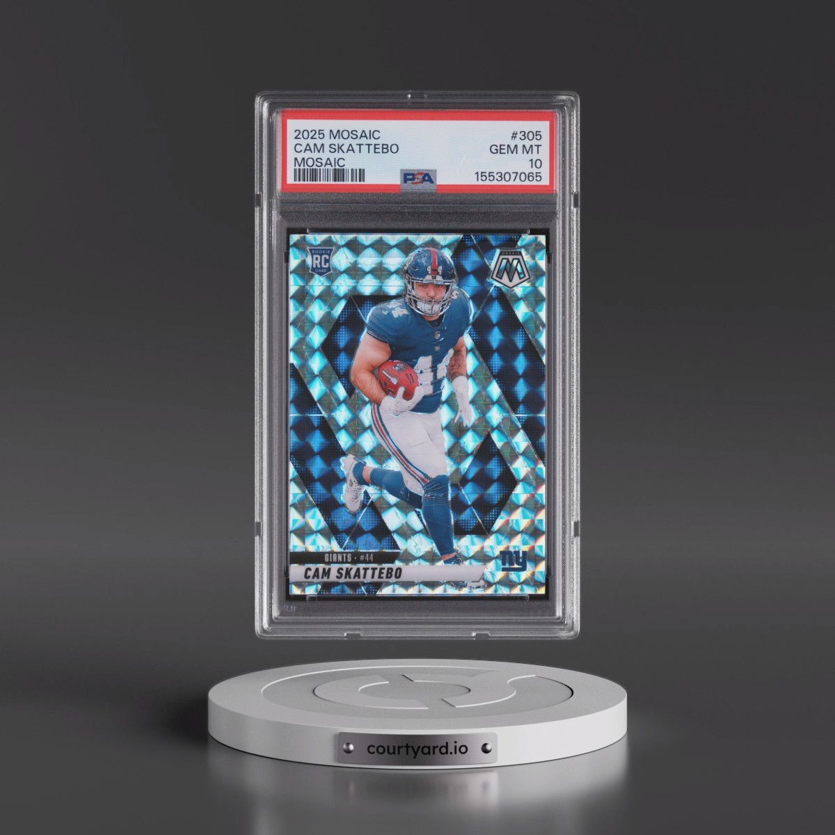 2025 Panini Mosaic #305 Cam Skattebo - Mosaic (PSA 10 GEM MINT)