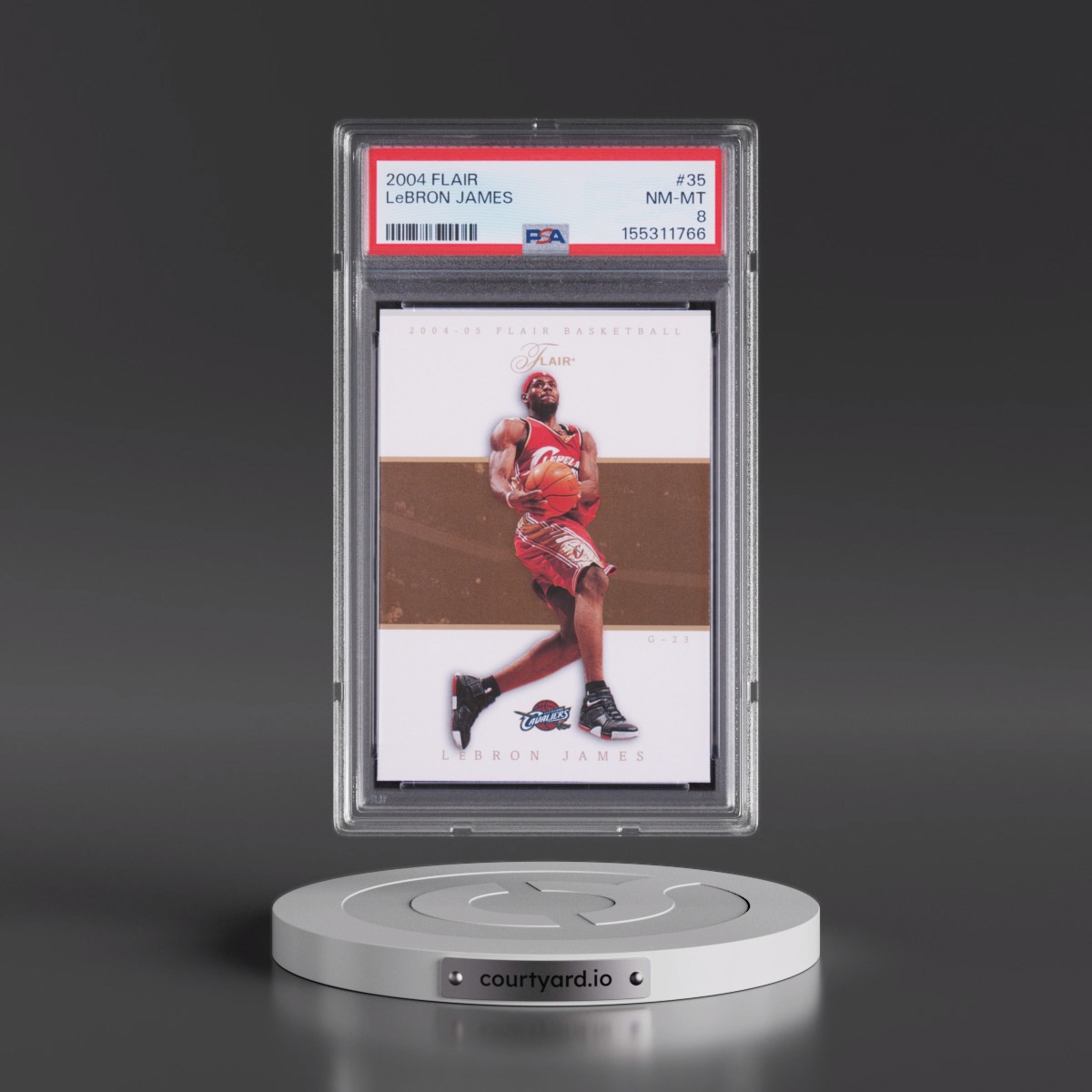 2004 Flair #35 LeBron James (PSA 8 NM-MT)