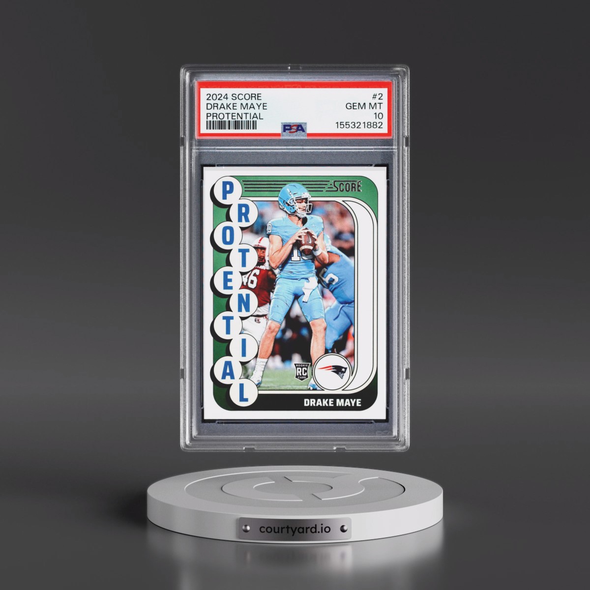 2024 Panini Score Protential #2 Drake Maye (PSA 10 GEM MINT)